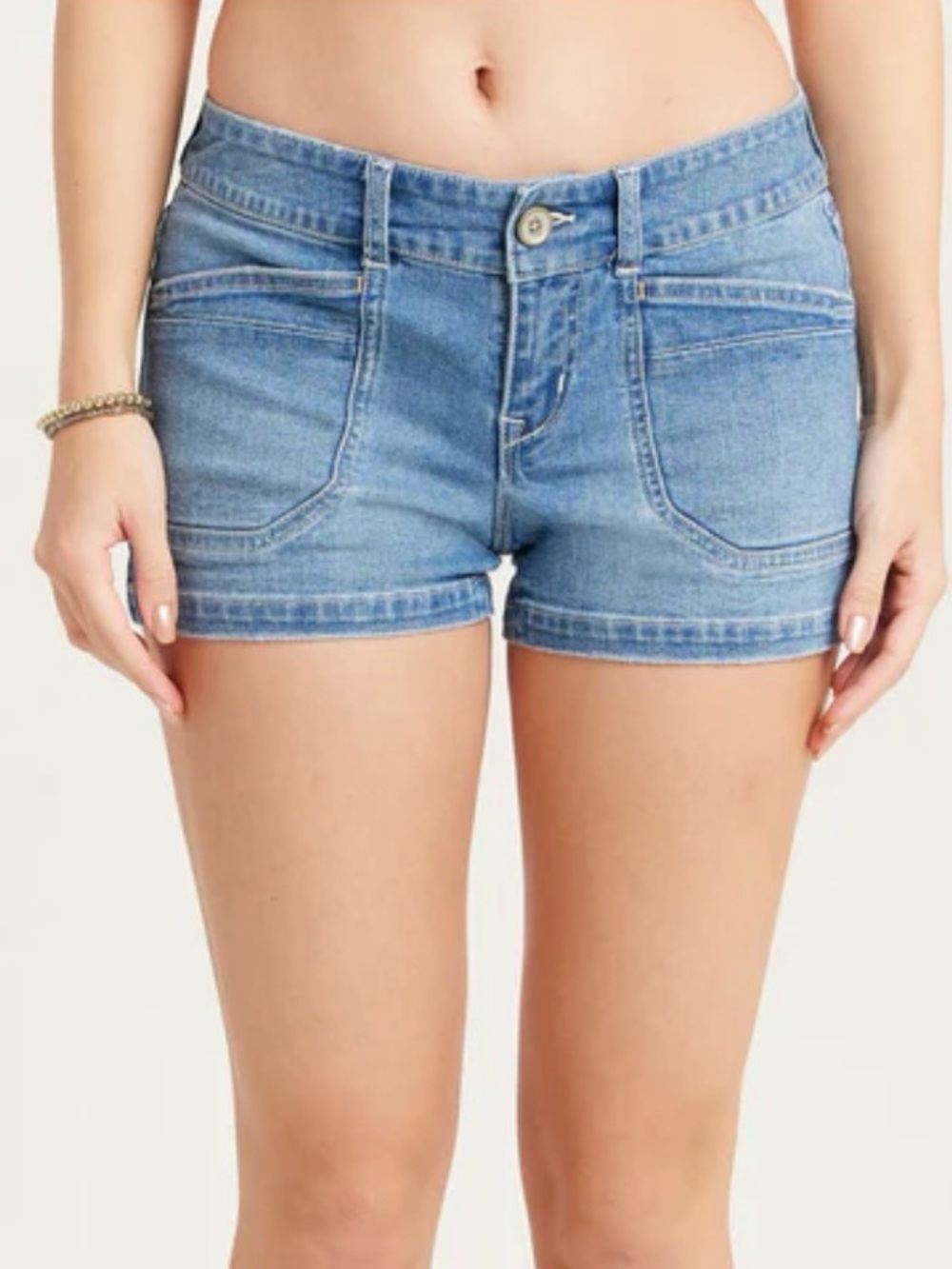 UNIONBAY Delaney Light Wash Denim Short Shorts